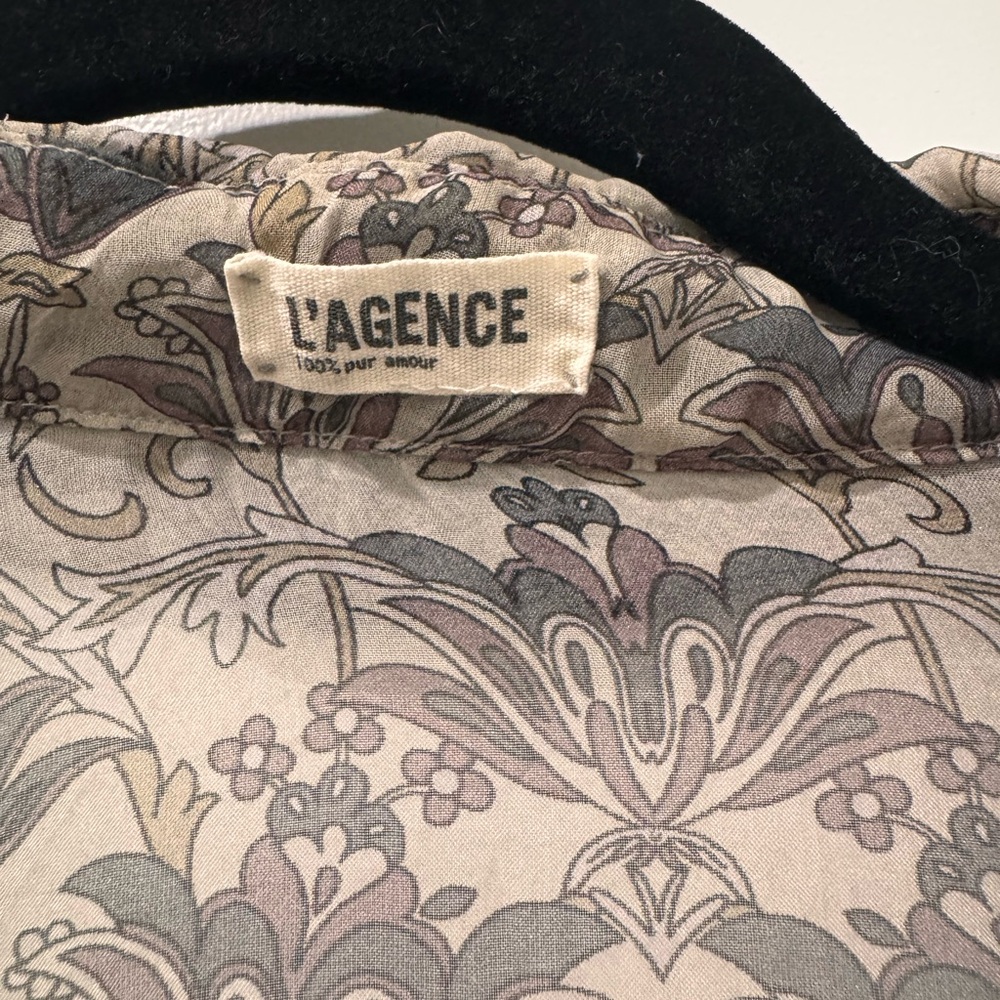 L'AGENCE Sheer Silk blouse - Picture 3 of 4